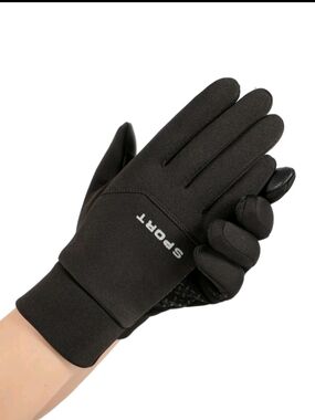 SPORT Black Touchscreen Winter Gloves